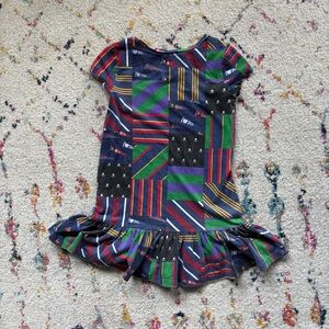 Ralph Lauren Dress Girls 5 Short Sleeve Ruffle